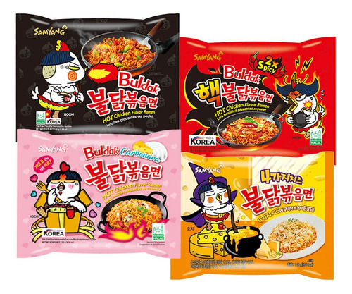 Ramen Picante De Pollo 11 Sabores Con Palillos Gratis 11 Uni