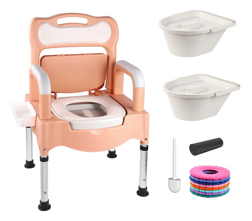 Silla De Inodoro Portatil Para Ancianos, Silla De Orinal Par