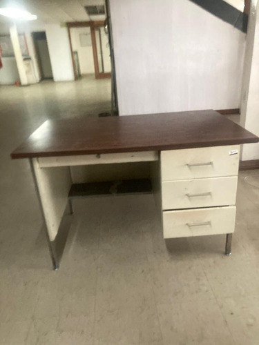 Escritorio Metal Formica Usado De 120cm Tipo Secretarial