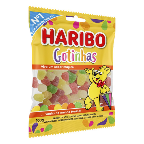 Imagem 3 de 4 de Bala Haribo Gotinhas frutas 100 g