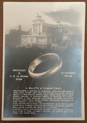 Foto Mussolini. Postal. Fascismo. Colección Piero.