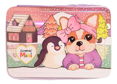 Cartuchera Infantil Simones Mini Cresko Si340 Color Lila