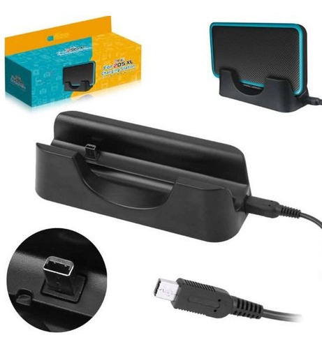 Base Suporte Carregador Para Nintendo New 2ds Xl + Cabo Usb