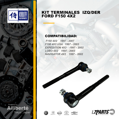 Par Terminales Izq/der Ford F150 4x2 1997 1998 1999 - 2007