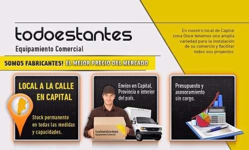 Riel 2mts Para Mensula Doble Reforzado Todoestantes