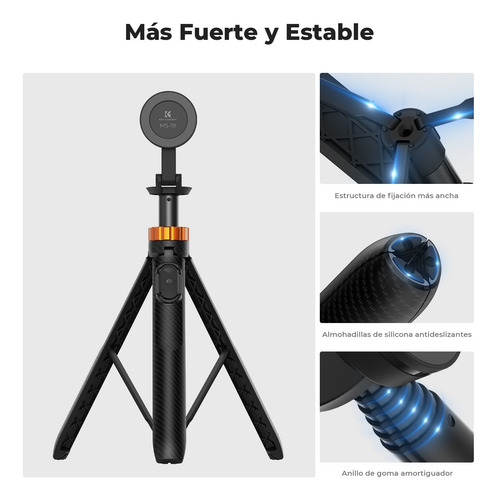 Trípode K&f De 63'' Magnético Para Smartphones Y Palo Selfie