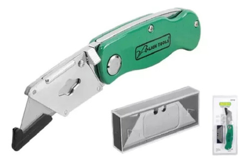 Navaja Plegable Fast Back Incluye 5 Navajas Taller Camping