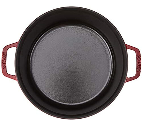 Staub 1102606 Cocotte Redondo De Hierro Fundido, 5.5 Cuartos