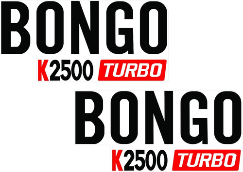 Adesivo Kia Bongo Turbo 2021 Otima Qualidade (par)