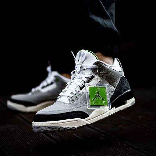 Air Jordan Retro 3 Gs Chlorophyll
