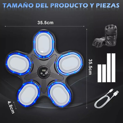 Boxing Machine Lollanda of Music Trainer De Box Electronico With Bluetooth Music & Color Games Martial arts and boxing máquina de boxeo colgante con música y juegos