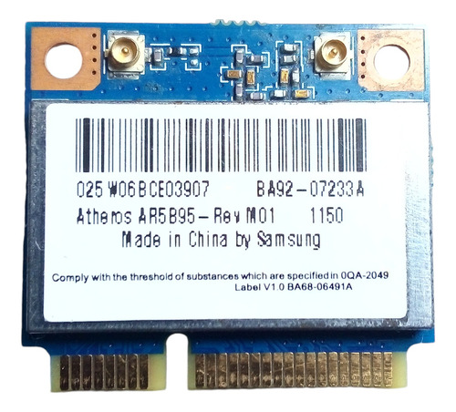 Atheros Ar5b95 Ba92-07233a Wireless Wifi Mini Pcie