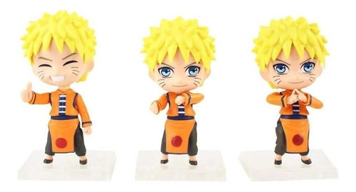 Figuras De Naruto Shippuden X 3 Pcs (9cm X 10cm, Multicolor)