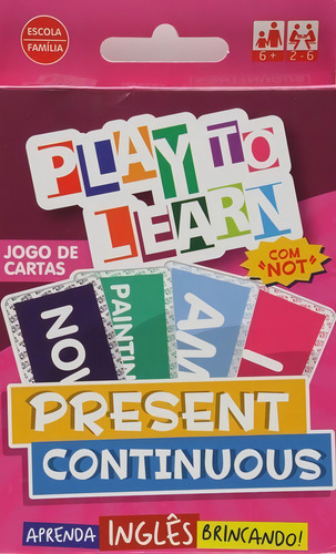Play To Learn - Present Continuous - Jogo De Cartas