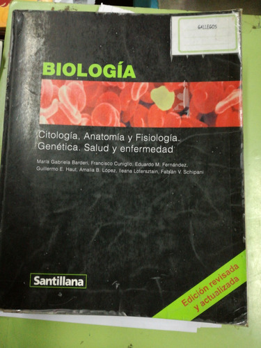 Biología Citología, Anatomía Y Fisiología Santillana