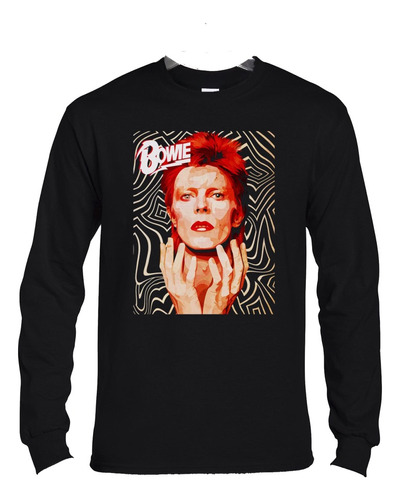 Polera Ml David Bowie Face Vintage Art Logo Pop Abominatron