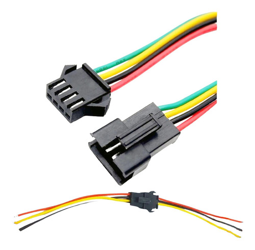 Conector Empalme Macho-hembra-jst Sm-30cm-4pin-para/tira Led