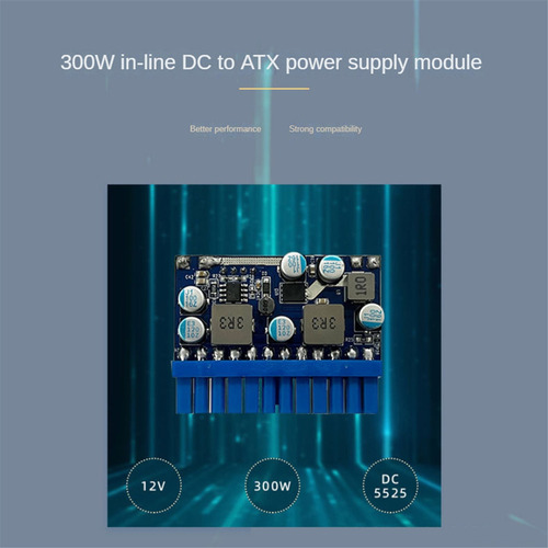 Conector De Placa-mãe Atx Dc 12v 300w 24 Pinos Mini Itx Powe