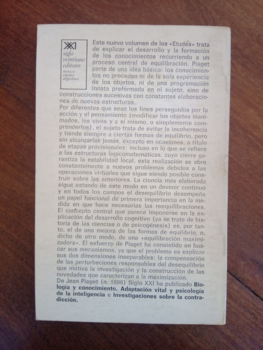 Imagen 2 de 4 de Equilibración De Estructuras Cognitivas - Jean Piaget