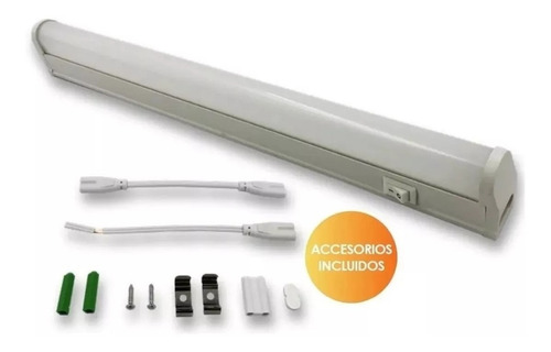 Liston Tubo Led Bajo Alacena Con Tecla 9w 60cm