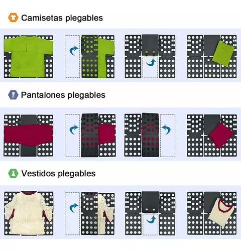 GENERICO Doblador De Playeras Negro Para Doblar Ropa Camisetas