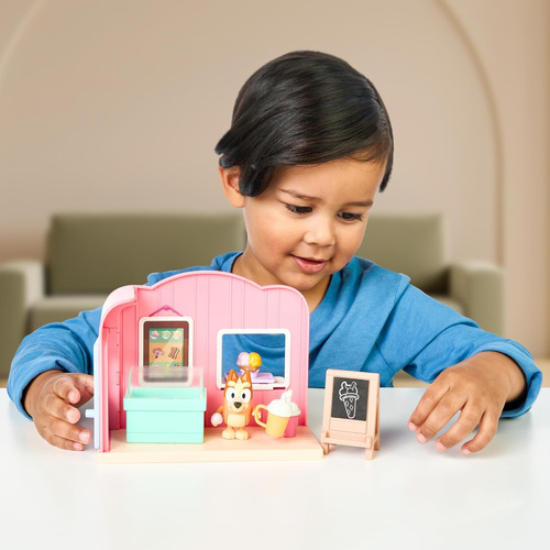 Bluey Mini Playsets Juego De Heladería | Incluye Figura De B