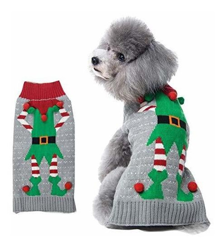 Hapee Perro Suéteres Para Navidad Santa Mascota Gato Clothes