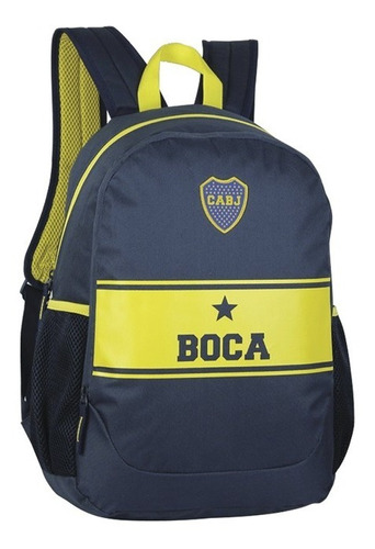 Mochila Boca Juniors Licencia Oficial Escolar Futbol 17.5''