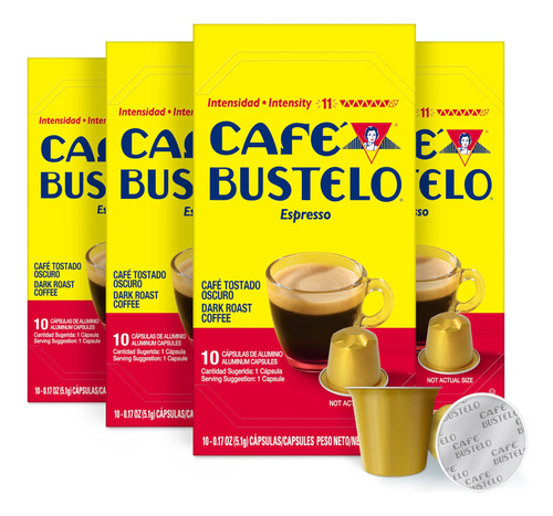 Cafe Bustelo - Capsulas De Aluminio Para Expreso, Cafe Tosta
