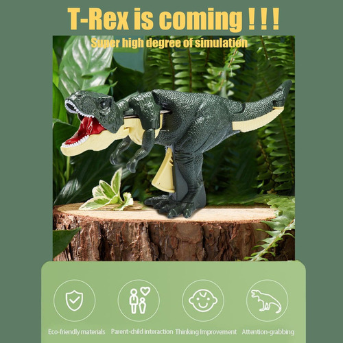 . Juguetes Broma De Dinosaur: Activa El T-rex Color Verde