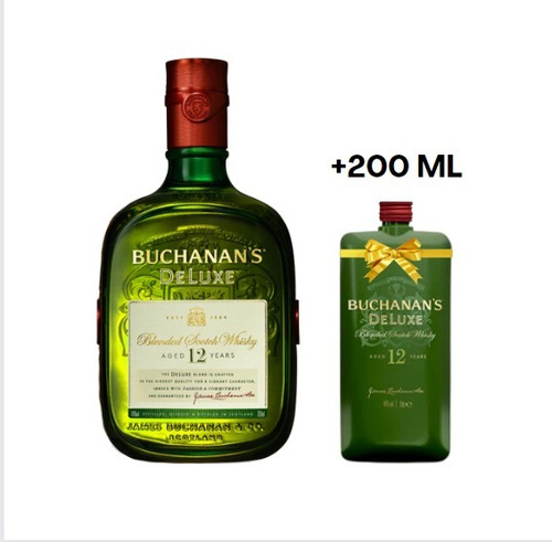 Whisky Buchanan's 12 750ml + Buchanan's 12 Años Scotch 200ml