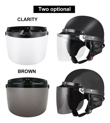 Visor Shield Lens Visor 3 Universal Con Tapa Para Proteger A