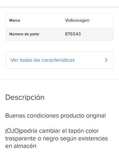 Deposito De Líquido De Frenos Jetta A2 Golf 87 A 92 Original (Usado)