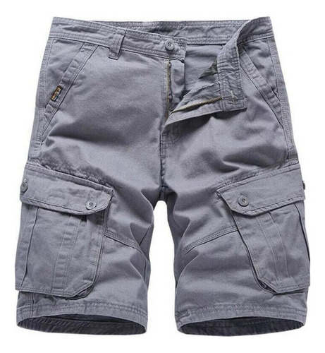 Pantalones Cortos Cargo Lisos Para Hombre Pantalones De Comb