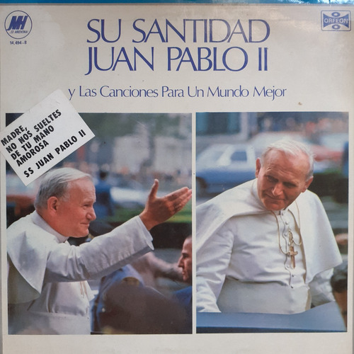 Vinilo- Su Santidad Juan Pablo Ii (canciones Para Un Mundo)