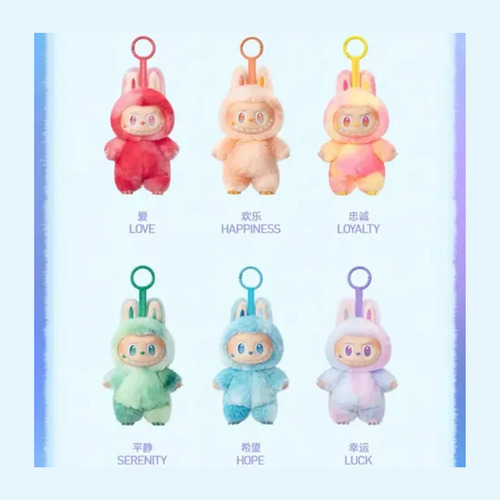 Labubu Boneco Chaveiro Pelúcia Pop Mart Colecionável Sortido