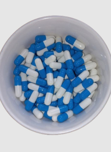 Capsulas De Gelatina 100 Un - N° 1 Blanco Azul, Vacias