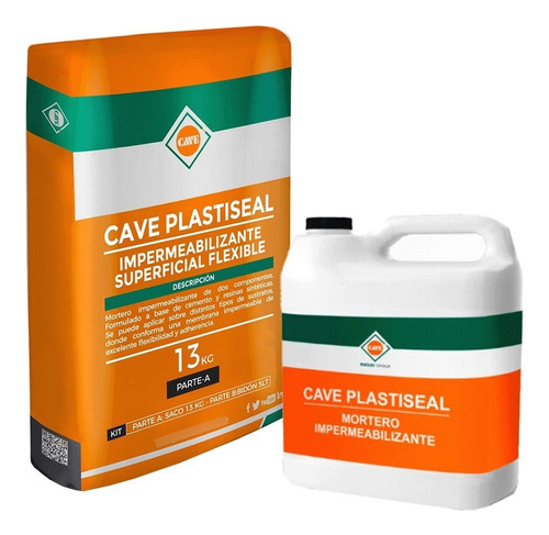 Cave Plastiseal Impermeabilizante Gris Sc 18kg Bicomponente 