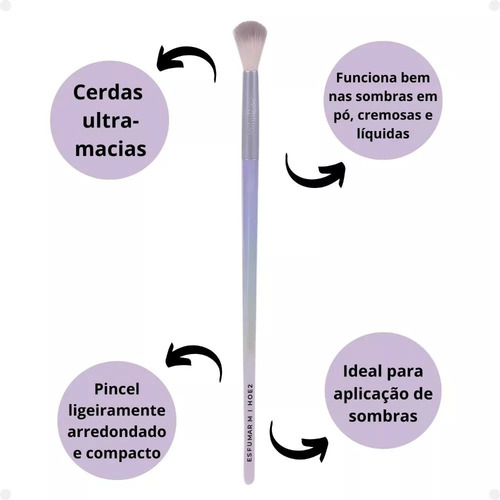 Pincel Para Esfumar M Ruby Rose Holographic Hb-hoe2