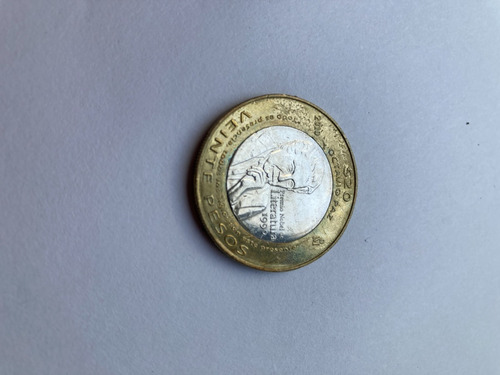 Moneda De $20 Pesos Octavio Paz Premio Nobel Año 2010