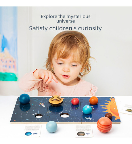 Quebra-cabeça 3d Montessori Dos Planetas Do Sistema Solar