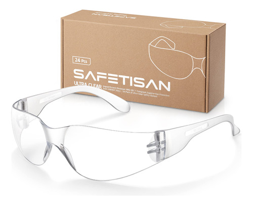 Safetisan Gafas De Seguridad A Granel, Paquete De 24, Gafas.