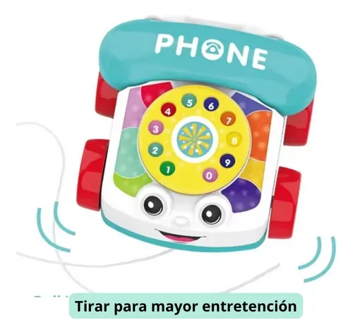 Telefono Juguete Con Disco Didactico Infantil Colores Multicolor