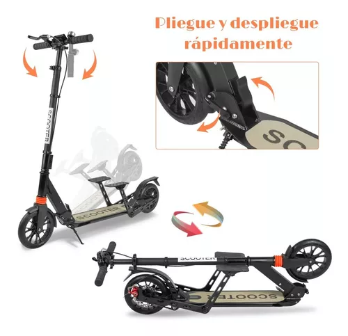 Patinete De Aluminio Para Niños Y Niñas, Scooter De Pedal