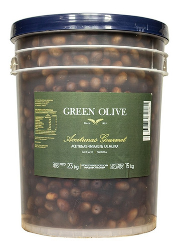 Aceitunas Negras Naturales N° 1 X 15 Kg