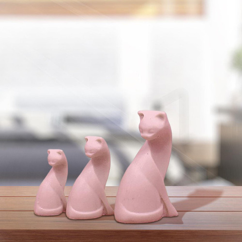 2 Figuras De Gato Bonitas Para Casa De Muñecas A Escala
