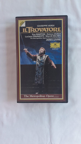 Il Trovatore, Pavarotti, Vhs, Poco Uso, Impecable