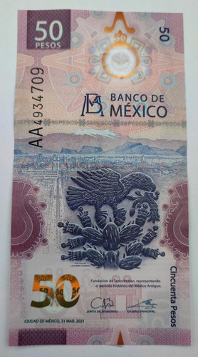 Billete De 50 Pesos De Ajolote Aa Y 3 Monedas Conmemorativas