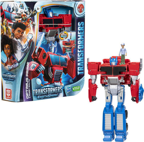 Transformers: Earthspark Optimus Prime Y Robby Malto Hasbro*