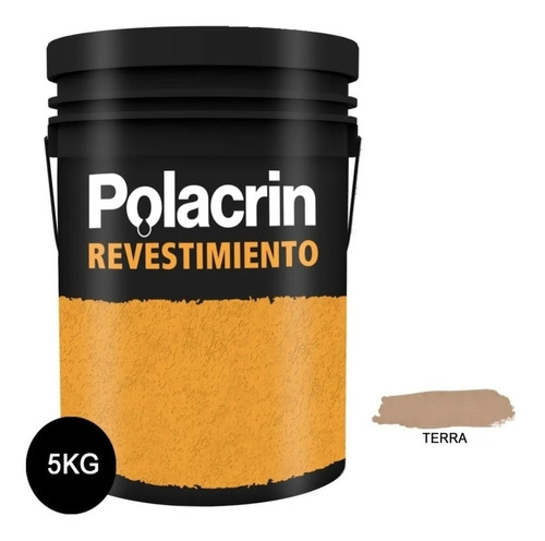 Revestimiento Polacrin Acrilico Texturado Medio Terra Kg 5